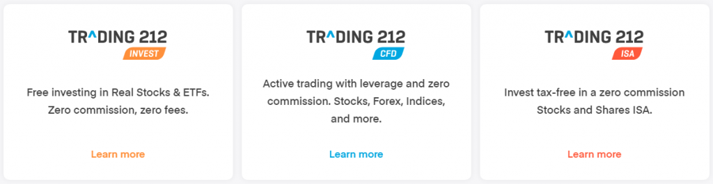Trading 212 account types